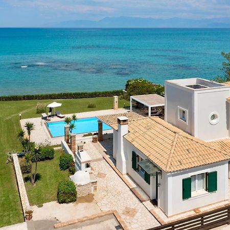 Beachfront Villa Victoras - With Private Beach Sidárion Dış mekan fotoğraf